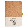 Cork And Heathered Fabric Hardcover Journal 5.5" X 8.25" Thumbnail