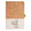 Cork And Heathered Fabric Hardcover Journal 5.5" X 8.25" Thumbnail