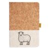 Cork And Heathered Fabric Hardcover Journal 5.5" X 8.25" Thumbnail