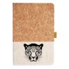 Cork And Heathered Fabric Hardcover Journal 5.5" X 8.25" Thumbnail