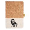 Cork And Heathered Fabric Hardcover Journal 5.5" X 8.25" Thumbnail
