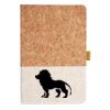 Cork And Heathered Fabric Hardcover Journal 5.5" X 8.25" Thumbnail