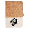 Cork And Heathered Fabric Hardcover Journal 5.5" X 8.25" Thumbnail