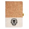 Cork And Heathered Fabric Hardcover Journal 5.5" X 8.25" Thumbnail