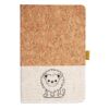 Cork And Heathered Fabric Hardcover Journal 5.5" X 8.25" Thumbnail