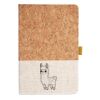 Cork And Heathered Fabric Hardcover Journal 5.5" X 8.25" Thumbnail