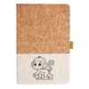 Cork And Heathered Fabric Hardcover Journal 5.5" X 8.25" Thumbnail