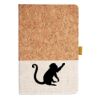 Cork And Heathered Fabric Hardcover Journal 5.5" X 8.25" Thumbnail