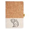 Cork And Heathered Fabric Hardcover Journal 5.5" X 8.25" Thumbnail
