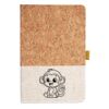 Cork And Heathered Fabric Hardcover Journal 5.5" X 8.25" Thumbnail