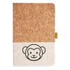Cork And Heathered Fabric Hardcover Journal 5.5" X 8.25" Thumbnail