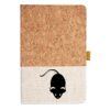 Cork And Heathered Fabric Hardcover Journal 5.5" X 8.25" Thumbnail