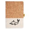 Cork And Heathered Fabric Hardcover Journal 5.5" X 8.25" Thumbnail