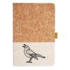 Cork And Heathered Fabric Hardcover Journal 5.5" X 8.25" Thumbnail