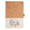 Cork And Heathered Fabric Hardcover Journal 5.5" X 8.25" Thumbnail