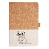 Cork And Heathered Fabric Hardcover Journal 5.5" X 8.25" Thumbnail