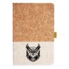 Cork And Heathered Fabric Hardcover Journal 5.5" X 8.25" Thumbnail
