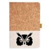Cork And Heathered Fabric Hardcover Journal 5.5" X 8.25" Thumbnail