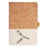 Cork And Heathered Fabric Hardcover Journal 5.5" X 8.25" Thumbnail