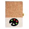 Cork And Heathered Fabric Hardcover Journal 5.5" X 8.25" Thumbnail