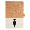 Cork And Heathered Fabric Hardcover Journal 5.5" X 8.25" Thumbnail