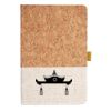 Cork And Heathered Fabric Hardcover Journal 5.5" X 8.25" Thumbnail