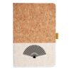 Cork And Heathered Fabric Hardcover Journal 5.5" X 8.25" Thumbnail