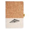 Cork And Heathered Fabric Hardcover Journal 5.5" X 8.25" Thumbnail