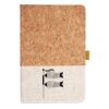 Cork And Heathered Fabric Hardcover Journal 5.5" X 8.25" Thumbnail