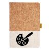 Cork And Heathered Fabric Hardcover Journal 5.5" X 8.25" Thumbnail