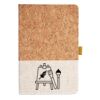 Cork And Heathered Fabric Hardcover Journal 5.5" X 8.25" Thumbnail