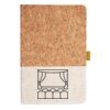 Cork And Heathered Fabric Hardcover Journal 5.5" X 8.25" Thumbnail