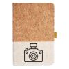 Cork And Heathered Fabric Hardcover Journal 5.5" X 8.25" Thumbnail
