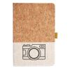 Cork And Heathered Fabric Hardcover Journal 5.5" X 8.25" Thumbnail