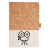 Cork And Heathered Fabric Hardcover Journal 5.5" X 8.25" Thumbnail