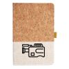 Cork And Heathered Fabric Hardcover Journal 5.5" X 8.25" Thumbnail