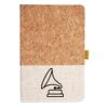 Cork And Heathered Fabric Hardcover Journal 5.5" X 8.25" Thumbnail