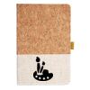 Cork And Heathered Fabric Hardcover Journal 5.5" X 8.25" Thumbnail