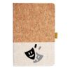 Cork And Heathered Fabric Hardcover Journal 5.5" X 8.25" Thumbnail