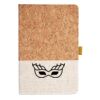 Cork And Heathered Fabric Hardcover Journal 5.5" X 8.25" Thumbnail