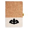 Cork And Heathered Fabric Hardcover Journal 5.5" X 8.25" Thumbnail