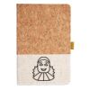 Cork And Heathered Fabric Hardcover Journal 5.5" X 8.25" Thumbnail