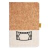 Cork And Heathered Fabric Hardcover Journal 5.5" X 8.25" Thumbnail