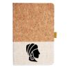 Cork And Heathered Fabric Hardcover Journal 5.5" X 8.25" Thumbnail