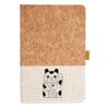 Cork And Heathered Fabric Hardcover Journal 5.5" X 8.25" Thumbnail