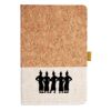 Cork And Heathered Fabric Hardcover Journal 5.5" X 8.25" Thumbnail
