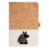 Cork And Heathered Fabric Hardcover Journal 5.5" X 8.25" Thumbnail