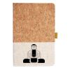 Cork And Heathered Fabric Hardcover Journal 5.5" X 8.25" Thumbnail