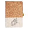 Cork And Heathered Fabric Hardcover Journal 5.5" X 8.25" Thumbnail