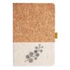 Cork And Heathered Fabric Hardcover Journal 5.5" X 8.25" Thumbnail